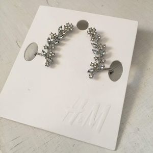 NEW H&M silver ear cuffs